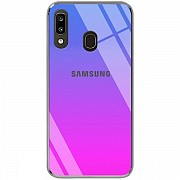 Чохол Gradient Rainbow Logo для Samsung A20/A30 Синій (Код товару:12976) Харьков