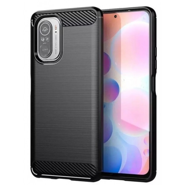 Чохол iPaky Carbon Fiber для Xiaomi Redmi K40/K40 Pro/K40 Pro+/Poco F3/Mi 11i Black (Код товару:2146 Харьков - изображение 1