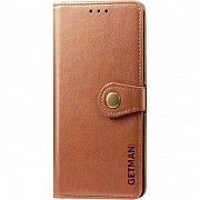 Чохол-книжка Getman Gallant для Xiaomi Redmi 10/Note 11 4G Brown (Код товару:19430) Харьков