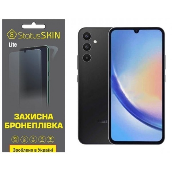 Поліуретанова плівка StatusSKIN Lite на екран Samsung A34 5G A346 Глянцева (Код товару:26698) Харьков - изображение 1