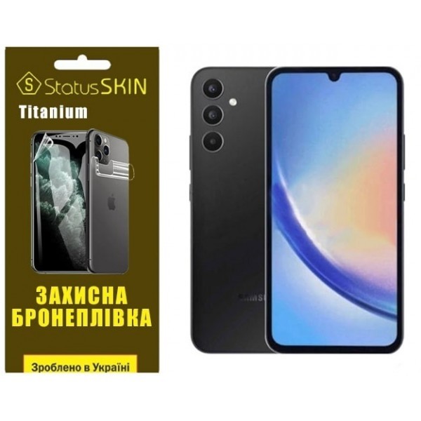 Поліуретанова плівка StatusSKIN Titanium на екран Samsung A34 5G A346 Глянцева (Код товару:26705) Харьков - изображение 1