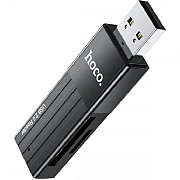 Кардрідер Hoco HB20 Mindful 2-in-1 USB2.0 Black (Код товару:26670) Харьков