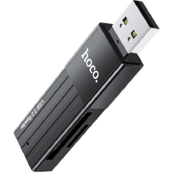 Кардрідер Hoco HB20 Mindful 2-in-1 USB2.0 Black (Код товару:26670) Харьков - изображение 1