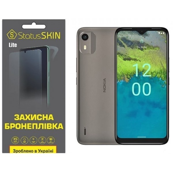 Поліуретанова плівка StatusSKIN Lite на екран Nokia C12 Глянцева (Код товару:26950) Харьков - изображение 1