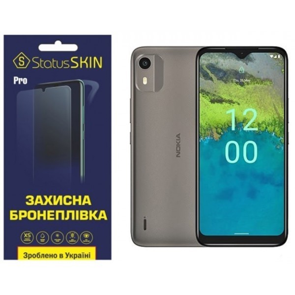 Поліуретанова плівка StatusSKIN Pro на екран Nokia C12 Глянцева (Код товару:26952) Харьков - изображение 1