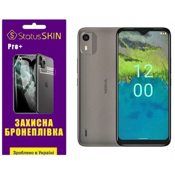 Поліуретанова плівка StatusSKIN Pro+ на екран Nokia C12 Глянцева (Код товару:26954) Харьков - изображение 1