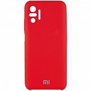 Silicone Cover Full Camera для Xiaomi Redmi Note 10 Pro/10 Pro Max Red (Код товару:23867) Харьков
