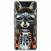 Чохол Boxface для Motorola E20/E40 Єнот з банкою (Код товару:27121) Харьков