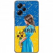 Чохол BoxFace для Xiaomi Redmi Note 12 Pro 5G/Poco X5 Pro 5G Україна дівчина з букетом (Код товару:2 Харьков