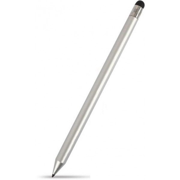 Стилус ручка Universal Simple Dual Use для iOS/Android/Tablet Silver (Код товару:27236) Харьков - изображение 1