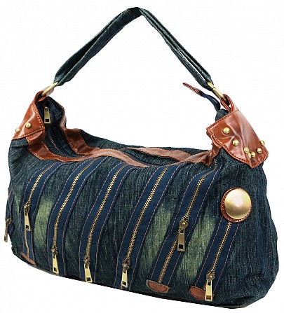 Женская сумка Fashion jeans bag темно-синяя Киев - изображение 1