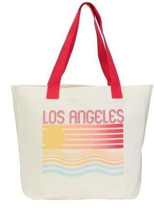 Вместительная и легкая пляжная сумка Esmara Los Angeles бежевая Киев - изображение 1