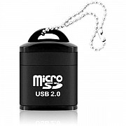 DM Кардрідер Mini Speed USB 2.0 TF MicroSD Memory Adapter Black (Код товару:27689) Харьков