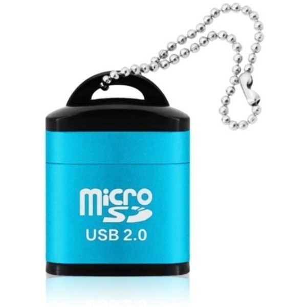 DM Кардрідер Mini Speed USB 2.0 TF MicroSD Memory Adapter Blue (Код товару:27690) Харьков - изображение 1