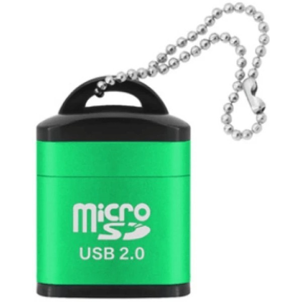 DM Кардрідер Mini Speed USB 2.0 TF MicroSD Memory Adapter Green (Код товару:27688) Харьков - изображение 1