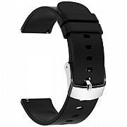 Ремінець Silicone для Haylou RS4 Plus (20mm) Black (Код товару:26325) Харьков