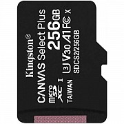 Карта пам'яті Kingston microSDXC 256GB Canvas Select Plus UHS-I/U3 (SDCS2/256GBSP) (Код товару:27727 Харьков