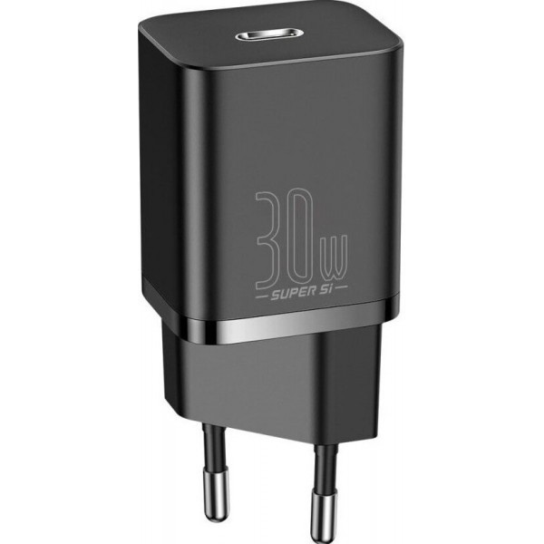 Мережевий зарядний пристрій Baseus Super Si quick charger IC 30W EU Black (CCSUP-J01) (Код товару:18 Харьков - изображение 1