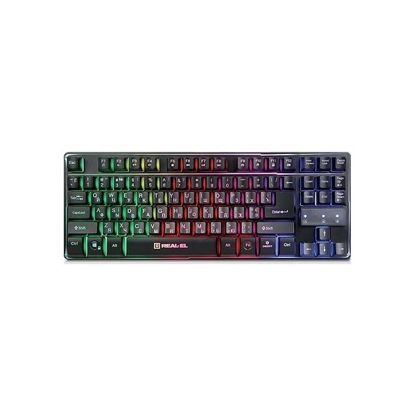 Клавіатура REAL-EL Gaming 8710 TKL USB Black (EL123100030) (Код товару:11486) Харьков - изображение 1