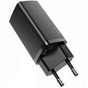 Мережевий зарядний пристрій Baseus GaN2 Lite Quick ChargerC+U 65W EU Black (CCGAN2L-B01) (Код товару Харьков