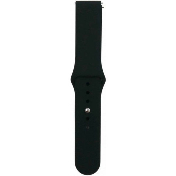 Ремінець Silicone для Samsung Watch Active/Galaxy S4 42mm/Gear S2/Xiaomi Amazfit (20mm) Black (Код т Харьков - изображение 1