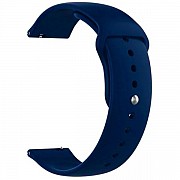 DM Ремінець Silicone для Samsung Watch Active/Galaxy S4 42mm/Gear S2/Xiaomi Amazfit (20mm) Blue Dark Харьков