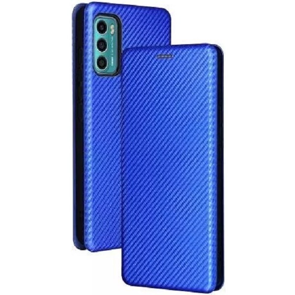 Чохол-книжка Anomaly Carbon для Motorola G60/G40 Fusion Blue (Код товару:27829) Харьков - изображение 1