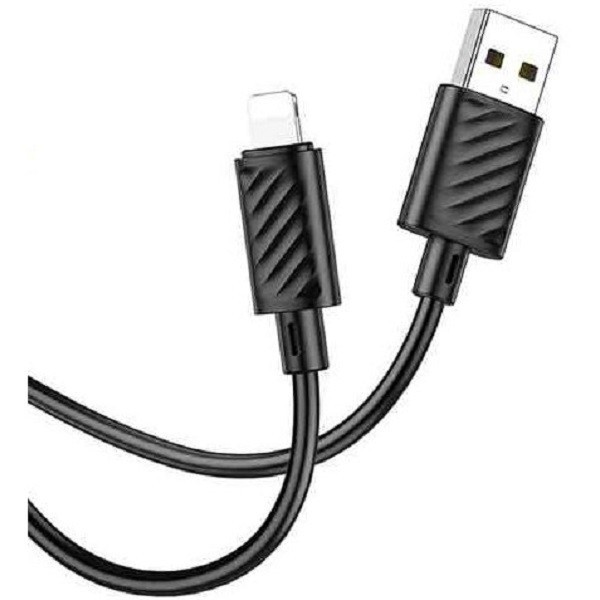 Кабель Hoco X88 Gratified USB to Lightning 2.4A 1m Black (Код товару:27899) Харьков - изображение 1