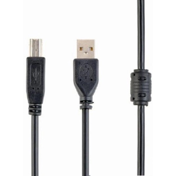 Кабель для принтера Cablexpert CCF-USB2-AMBM-10 USB 2.0 AM/BM 3.0 м Феритовий фільтр Black (Код това Харьков - изображение 1