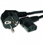 Кабель живлення для ПК вугловий Atcom 0,75 мм CEE 7/7- IEC C13, 1.8 м Black (15270) (Код товару:2811 Харьков