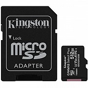 Карта пам'яті Kingston microSDXC 512GB Canvas Select Plus UHS-I/U1 + SD-адаптер (SDCS2/512GB) (Код т Харьков