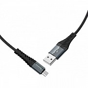 Кабель Hoco X38 Cool USB to Micro 3A 0.25m Black (Код товару:28176) Харьков