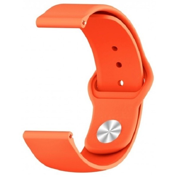 DM Ремінець Silicone для Samsung Watch Active/Galaxy S4 42mm/Gear S2/Xiaomi Amazfit (20mm) Orange (К Харьков - изображение 1