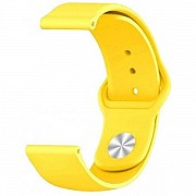 DM Ремінець Silicone для Samsung Watch Gear S3/Watch 46 mm/Xiaomi Amazfit (22mm) Yellow (Код товару: Харьков