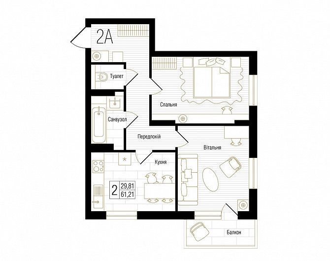 Продам 2х комн. квартиру ул. Антоновича, 74. Киев - изображение 1