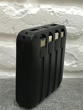 Міні Power Bank 20000mAh із 4 кабелями Київ - изображение 1