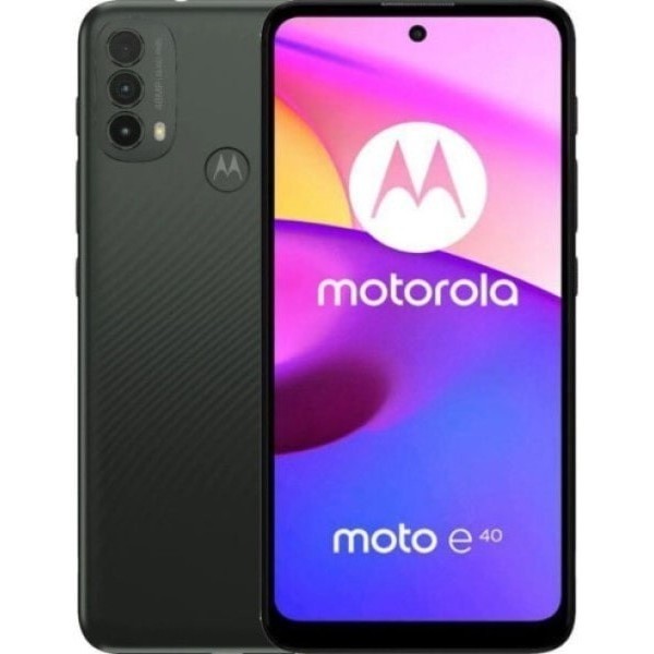Смартфон Motorola Moto E40 4/64GB Carbon Gray Global UA (PAVK0001RO) (Код товару:28801) Харьков - изображение 1
