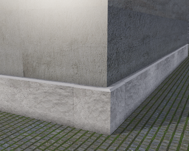 Цоколь из бетонных плит,готовый пирог облицовка здания с пенопластом СИП-панели бетонные Одесса - изображение 1