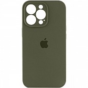 Apple Silicone Case Full Camera для iPhone 14 Pro Dark Olive (Код товару:28735) Харьков