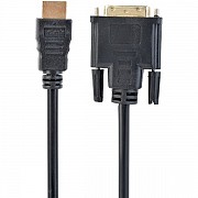 Кабель Cablexpert HDMI-DVI 0.5м Чорний (CC-HDMI-DVI-0.5M) (Код товару:22502) Харьков