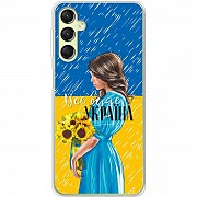 Чохол BoxFace для Samsung A24 A245 Україна дівчина з букетом (Код товару:28940) Харьков