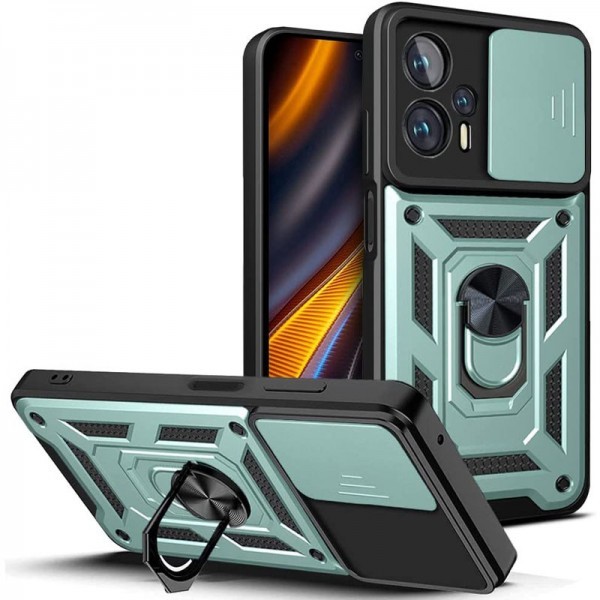 Pocophone Чохол Camshield Serge Ring for Magnet для Xiaomi Poco X4 GT Зелений (Код товару:28820) Харьков - изображение 1