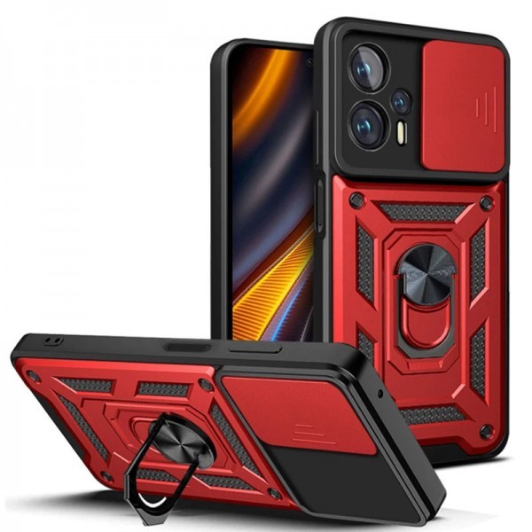 Pocophone Чохол Camshield Serge Ring for Magnet для Xiaomi Poco X4 GT Червоний (Код товару:28819) Харьков - изображение 1