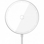 Бездротовий зарядний пристрій Baseus Simple Mini Magnetic Wireless + cable Type-C 1.5m White (WXJK-F Харьков