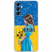 Чохол BoxFace для Samsung A14 A145/A14 5G A146 Україна дівчина з букетом (Код товару:29337) Харьков
