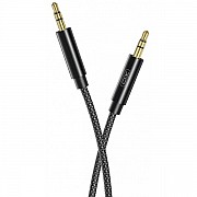 AUX кабель XO NB-R211C 3.5mm to 3.5mm 1m Black (Код товару:28443) Харьков