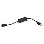 DM USB кабель Woopower Male to Female Switch 28 см Black (Код товару:29436) Харьков