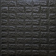 3D панель самоклеюча цегла Чорний 700х770х7мм (019-7) SW-00000063 Киев