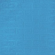 Декоративна 3D панель самоклейка під цеглу Бірюза 700х770х5мм (002-5) SW-00000084 Киев