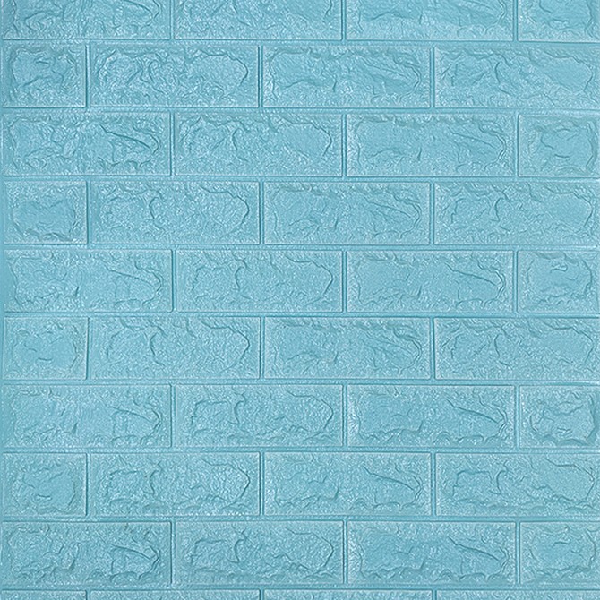 3D панель самоклеюча цегла Бірюза 700х770х7мм (002-7) SW-00000048 Киев - изображение 1